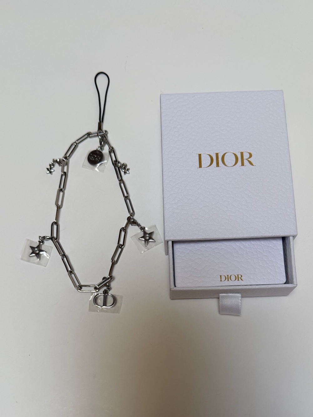 Dior Beauty Silver Phone Charm NWT